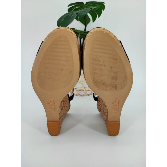 Charles David Women's Lambert Black Wedge Heel Sandals Size 7.5M US - Picture 7 of 10